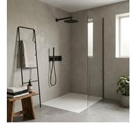 Envol colonne de douche encastrée mécanique noire Essebagno