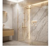 Envol colonne de douche mécanique or brossé 300 Essebagno