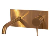 Envol mitigeur encastré lavabo cuivre brossé Essebagno