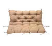 ENWIND Coussins de balançoire de Porche, Coussins de Remplacement extérieurs 3 Places avec Dossier, Coussin de Banc imperméable avec Attaches pour Patio, Porche, Jardin, arrière-Cour