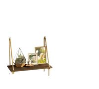 ENWWCH Étagères suspendues à 1 Niveau/2 Niveaux/3 Niveaux, étagères murales avec Cintre tissé, décoration Murale for Chambre Coucher, Salon pour Chambre(1 Tier)