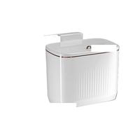 ENWWCH Poubelle murale de cuisine 8.5/12l, poubelle avec couvercle, for armoire sous l'évier, recyclage Pour plan de travail(8.5L White)