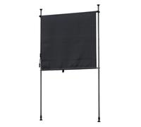 ENWYTE Store Enrouleur Extérieur Auvent Enroulable Vertical Écran de Confidentialité Pare-Soleil Rétractable Manuellement Protection UV Isolation Thermique Blocage de la Lumière(Dark gray,300*270CM)