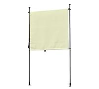 ENWYTE Store Enrouleur Extérieur Auvent Enroulable Vertical Écran de Confidentialité Pare-Soleil Rétractable Manuellement Protection UV Isolation Thermique Blocage de la Lumière(Beige,200x270cm)