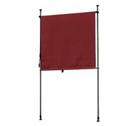 ENWYTE Store Enrouleur Extérieur Auvent Enroulable Vertical Écran de Confidentialité Pare-Soleil Rétractable Manuellement Protection UV Isolation Thermique Blocage de la Lumière(Wine Red,300 * 270CM)