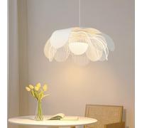 ENXING Lustre moderne créatif à fleurs blanches atmosphera suspension luminaire Pétales en acrylique hauteur réglable pour salle à manger salon chambre à coucher cuisine bureau suspension fleur