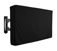 EnxJire Housse TV Extérieur Housse de protection for écran télévision, imperméable, noire, en tissu Oxford, microfibre, étui universel anti-poussière for(M48-30inch)
