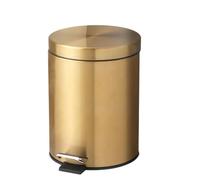 EnxJire Poubelles à Champagne en Inox | Poubelle à poussière de salle de bains et poubelle étanche en métal de cuisine de ménage