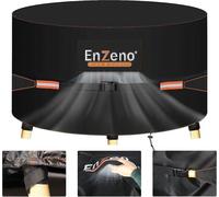 Enzeno Couverture pour meubles de jardin imperméable ronde 190x80 cm résistante aux UV