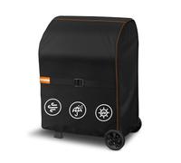 Enzeno Housse Barbecue Exterieur,90x70x110cm Bache Barbecue imperméable | 90x70x110cm,Tissu Oxford Résistant,Conception Double Coupe-Vent,Convient à la Plupart des Marques de Grils et de Plancha