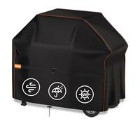 Enzeno Housse de Barbecue imperméable en Tissu Oxford 210D pour Barbecue Weber, Char Broil, Brinkmann, Outback, Anti-poussière et UV, 132x66x110cm