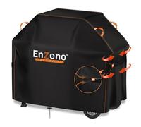 Enzeno Housse de Barbecue imperméable en Tissu Oxford 420D pour Barbecue Weber, Char Broil, Brinkmann Outback, indéchirable et UV, 145 x 61 x 120 cm