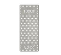 ENZO ENGLAND Pierre à aiguiser diamantée professionnelle pour aiguiser la cuisine des bords ternes ou fatigués 15 x 6 cm (grain 400, 600, 1000 et 1200)