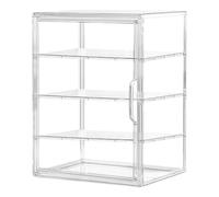 Eoixuqba Présentoir À Pâtisserie À 4 Niveaux, 40x30x25cm Vitrine De Boulangerie Transparente En Acrylique, Présentoir De Boulangerie, Présentation Pâtisserie Pour Beignets Cupcakes Bagels Sandwichs