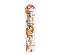 Eoixuqba Tube À Peluches, 4 Étages Tube De Rangement Vertical Pour Jouets, 28x162cm Tubes Rangement Peluche, Tubes De Rangements Transparent En Plastique Pour Jouets