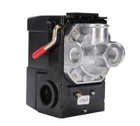 EOJDDPA Pressostat de compresseur d'air 95 à 125 PSI 1/4 NPT ABS acier inoxydable contrôle automatique 4 ports commutateur de remplacement de pression