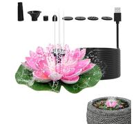 Eojpdji Fontaine Solaire,Pompe de Sécurité Réglable - Pompe de Fontaine Solaire pour Jardin | pour Bassin, Jardin, Terrasse, Parc, Paysage, Aquarium, Fête d'Été, Anniversaire