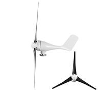 Éolienne 200W en Alliage plastique pour jardin | Génération d'énergie autonome, Installation extérieure durable, Design compact