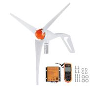 eolienne 500 W - Générateur éolien 12 V - Générateur éolien 3 pales avec anémomètre - Régulateur MPPT et direction du vent réglable - Idéal pour la maison, la ferme, les camping-cars, les bateaux
