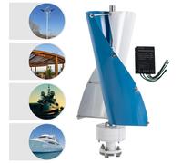 Éolienne à axe vertical - Générateur éolien 24 V - 100 W, IP67, portable, pour la maison et le camping-car - Rose