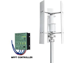 Éolienne, conception verticale, production haute performance, contrôleur MPPT intégré, 5000W, 24V