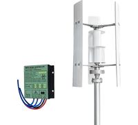 Éolienne, conception verticale, production haute performance, contrôleur MPPT intégré, 8000W, 12V