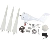 Éolienne de 600 W avec 3 pales en fibre de nylon, contrôleur MPPT, boîtier en alliage d'aluminium, 24 V, adaptée à l'éclairage public et aux caméras.