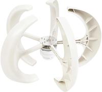 Éolienne domestique avec plaque à bride - Générateur éolien - 600 W - 12 V - contrôleur IP67 - démarrage à 2 m/s - 90×60 cm - blanc
