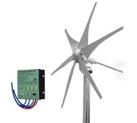Éolienne - Éolienne - Générateur d'éolienne - Énergie éolienne - 5000W - 48V - avec contrôleur MPPT - 6 jauges