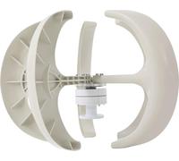 Éolienne - Kit générateur éolien - 600 W - 12 V - Avec bride et régulateur de charge - Pour la maison, la cour, le bateau - Blanc