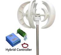 Éolienne, puissance 3000 W, régulateur MPPT , avechybride, 3000 W-h, 48 V