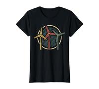 Éolienne rétro - Technicien - Énergie renouvelable T-Shirt Graphique avec Valeur, Femme, Noir, M