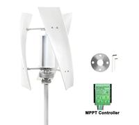 Éolienne verticale - Générateur éolien 3000W 12V - Production d'électricité hors réseau - Silencieux - Livré avec un régulateur de charge - Adapté aux systèmes hybrides éolien-solaire