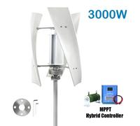 Éolienne verticale - Générateur éolien - Éolienne - Dynamo - Générateur d'énergie alternative - 3000W