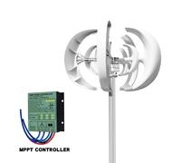 Éoliennes verticales, avec pales en fibre de verre, protection IP54, 12V, avec contrôleur , 5000W
