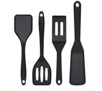 Eolilim Lot de 4 spatules en silicone pour la cuisine, mini spatule facile à nettoyer, spatule à œufs durable, spatule en silicone pour poisson, steak, riz frit
