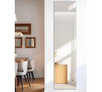 EONAZE Miroir Mural Adhesif Miroirs Autocollant Miroir Adhésif, Longueur du Corps Miroire Murales en Acrylique, Idéal pour Maquillage, Porte, Chambre, Entree Maison (4 Pièces 35 x 35 cm)