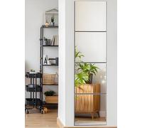 EONAZE Miroir Mural Adhesif Miroirs Autocollant Miroir Adhésif, Longueur du Corps Miroire Murales en Acrylique, Idéal pour Maquillage, Porte, Chambre, Entree Maison (4 Pièces 30 x 30 cm)