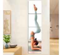 EONAZE Miroir Mural Adhesif Miroirs Autocollant Miroir Adhésif Rectangulaire, Longueur du Corps Miroire Murales en Verre HD, Idéal pour Maquillage, Porte, Chambre, Entree,Salle de Bain (30 x 30cm)