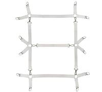 Eopocdor Attache Drap Housse,Tendeur Drap Housse Élastique Draps avec Clip Drap - Housse antidérapant, Support de literie élastique réglable pour Montage Facile sur la Housse de Matelas (Blanc)
