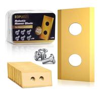 EOPUOZS 36pcs Lames Robot Tondeuse pour Worx Landroid, Lames de Rechange de Haute Qualité pour Tondeuses à Gazon avec Vis Correspondantes, Lames en Titane Compatibles avec Worx et LandXcape