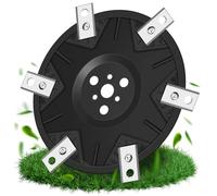 EOPUOZS Disque à 6 Lames Compatible avec Worx Landroid, M500 M700 WR167E WR141E Vision M600, Disque Lame en Fibre de Verre avec 6 Lames, Disque Lame pour Robot Tondeuse à Gazon