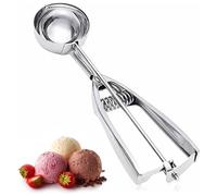 EORPAVU Cuillères à glace,La cuillère à glace en acier inoxydable de 5 cm convient à la purée de pommes de terre, aux boulettes de viande, au sorbet, aux fruits, aux boules de melon, aux biscuits(5CM)