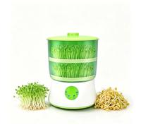 Eoweiot Machine à germer Les Haricots, germoir Automatique Intelligent, kit de Germination, Grande capacité, 2 Niveaux