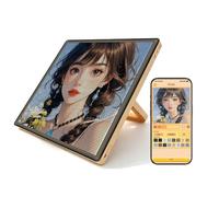 Eoweiot Plaque à Picots Lumineuse LED Intelligente pour Perles à Repasser, Panneau Pixel Art résistant à la Chaleur de qualité supérieure pour la création Artistique et Artisanale (104x104 pins)