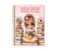 - Épais - PlanningAgenda Étudiant 2026-2030 5 Ans - | Journal Compagnon - Planificateur Mensuel Pour La Classe, , Les Projets, Le Le Bureau, L'école, Les Vacances