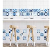 Épais Stickers Carrelage Adhesif Mural Cuisine Salle De Bain, Credence Adhesive, Panneau Mural Decoratif, Pvc Adhesive Murale, Stickers Muraux Autocollant, Palais dioclétien bleu beige croate