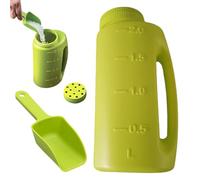 Épandeur à de pelouse Ice Melt - 2 l - Salière - Outil de dégivrage réglable - Épandeur à glace avec poignée ergonomique - Appareil de fondation de glace d'hiver pour allées en plein air