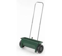 Epandeur à gazon - Semoir - 450mm - Capacité 12L - Ouverture réglable - Vert