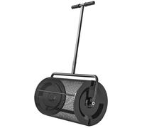Épandeur de compost de 75 litres avec poignée en forme de T | Couleur : Noir | Dimensions : 40 x 70 x 112 cm